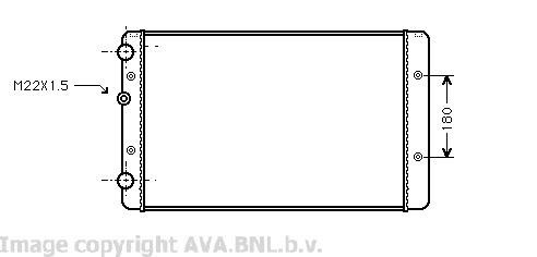 Fits passat saloon - vw, radiator